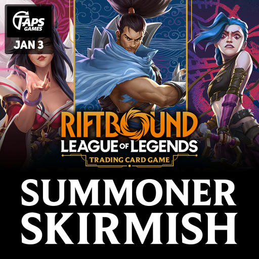 Riftbound Summoner's Skirmish - Win-A-Box (January 3rd) Event Taps Games