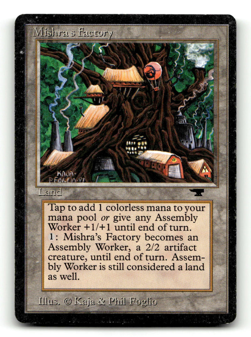 Mishra's Factory (Dark Green Background) [Antiquities] Scan (TGS00240) High End MTG Single Magic: The Gathering