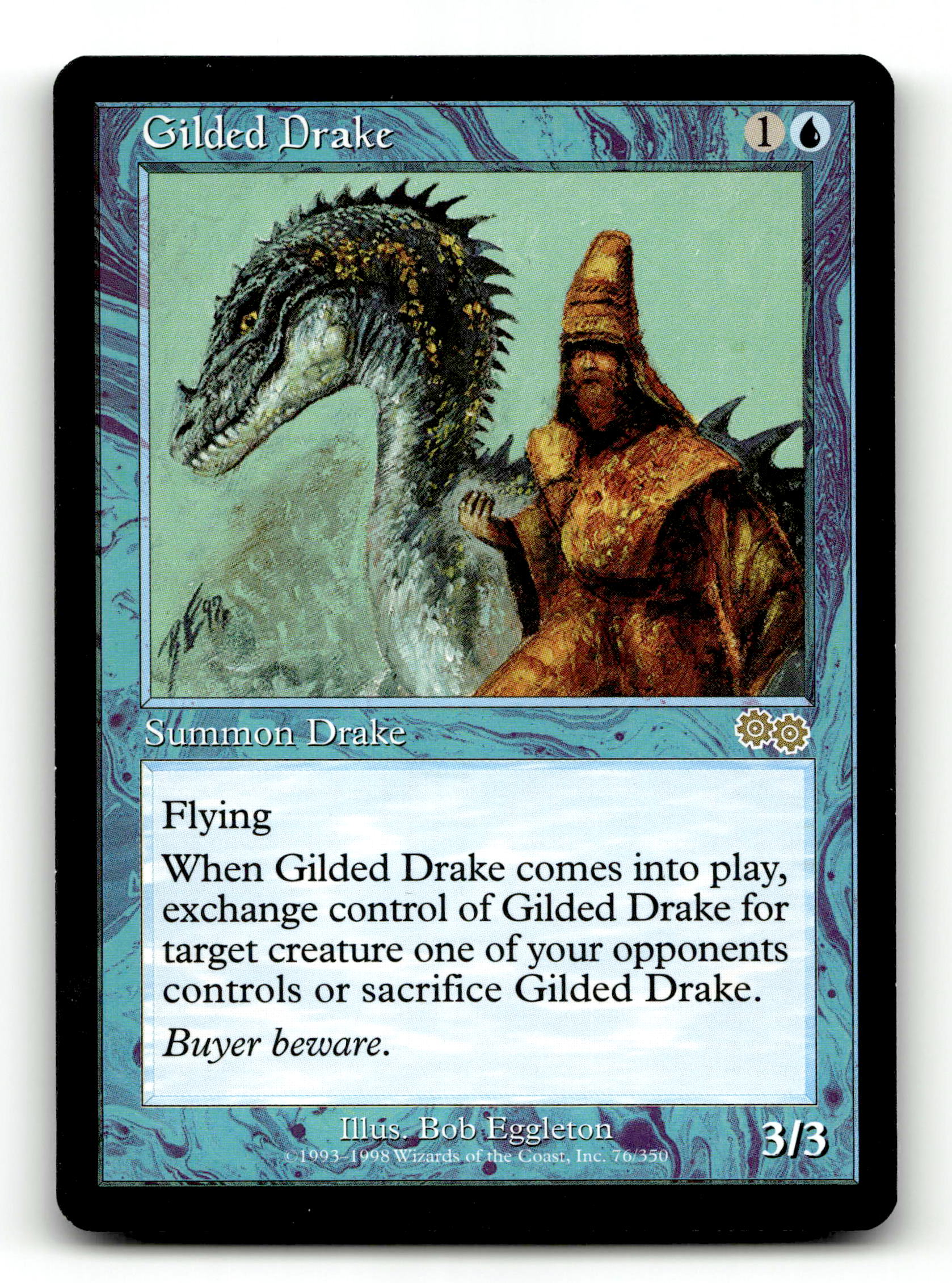 Gilded Drake [Urza's Saga] Scan (TGS00244) High End MTG Single Magic: The Gathering