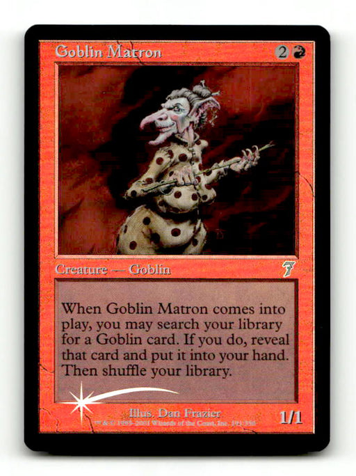 Goblin Matron (7ED-191) [Seventh Edition] Foil (TGS00307) (Scan) High End MTG Single Wizards of the Coast