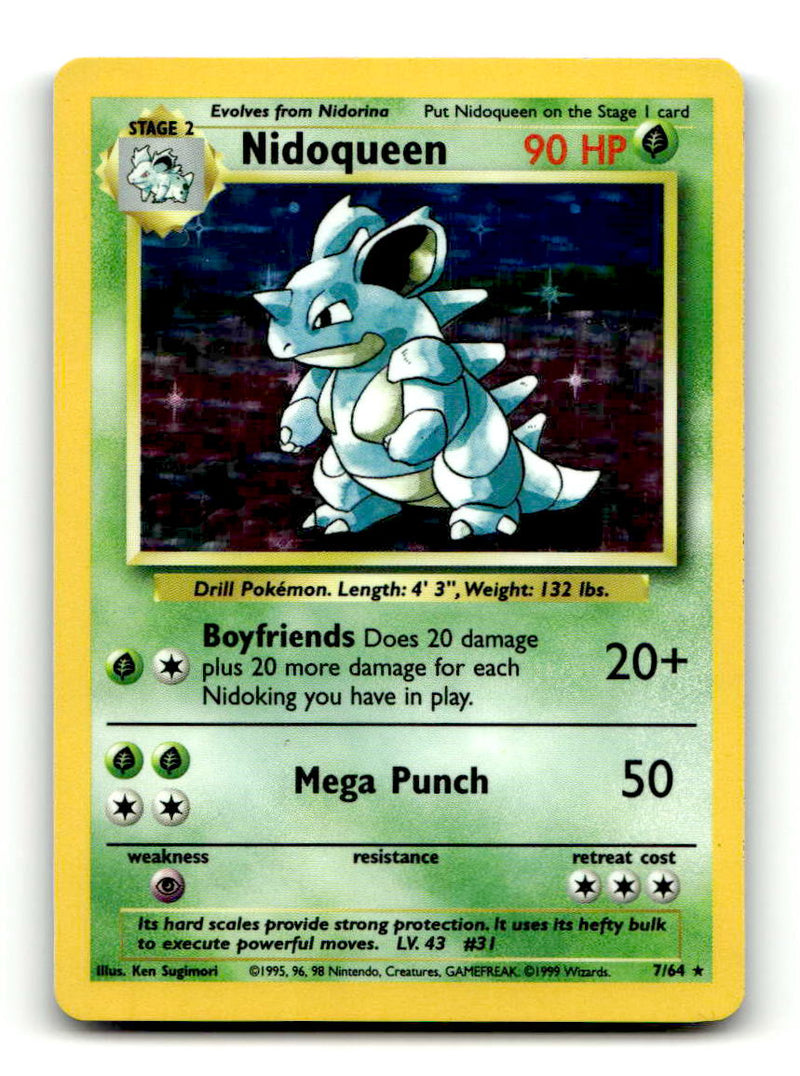 Nidoqueen (7/64) [Vintage: Jungle] Pokemon Single Pokémon