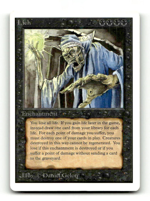 Lich [Unlimited Edition] (TGS00317) (Scan) High End MTG Single Magic: The Gathering