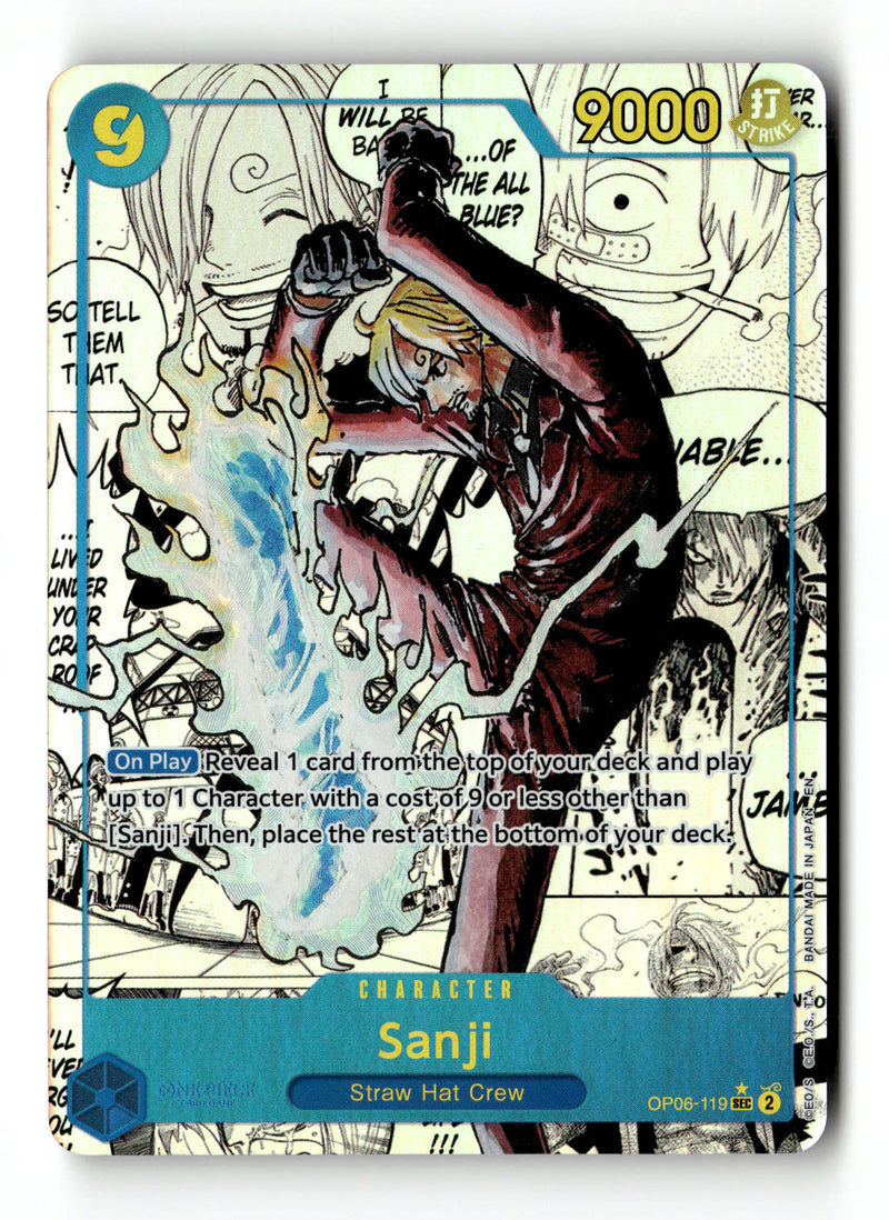 Sanji (Manga) (OP06-119) [Premium Booster -The Best- Vol. 2] Foil One Piece Single Bandai