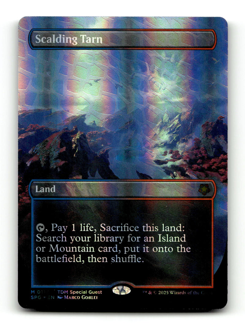 Scalding Tarn (Dragonscale Foil) (SPG-117) [Special Guests] (Borderless) Foil (TGS00331) (Scan) High End MTG Single Wizards of the Coast