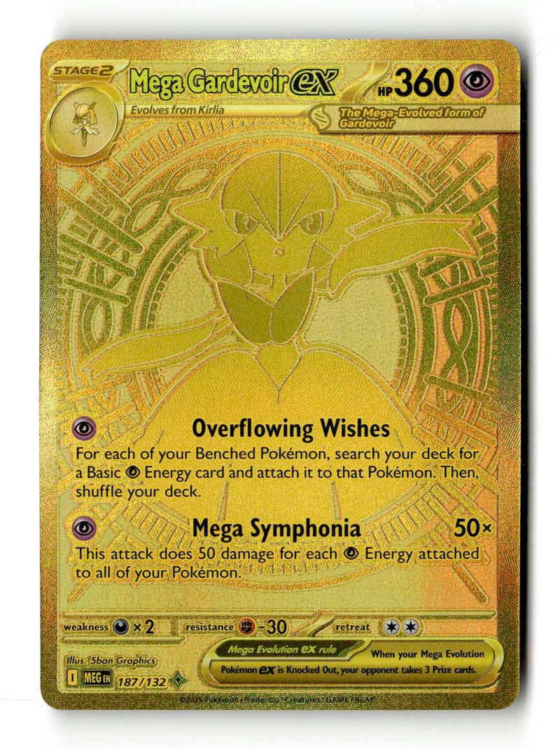 Mega Gardevoir ex - 187/132 (187) - [ME01 Mega Evolution] Holofoil (TGS00343) (Scan) High End Pokemon Pokémon