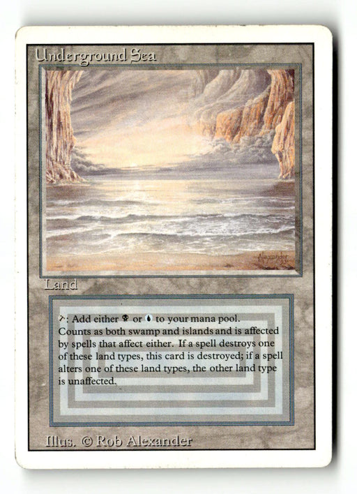 Underground Sea (3ED-290) [Revised Edition] (TGS00356) (Scan) High End MTG Single Magic: The Gathering