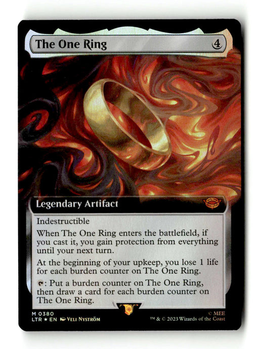 The One Ring (Extended Art) Foil [The Lord of the Rings: Tales of Middle-Earth] (TGS00363) (Scan) High End MTG Single Magic: The Gathering