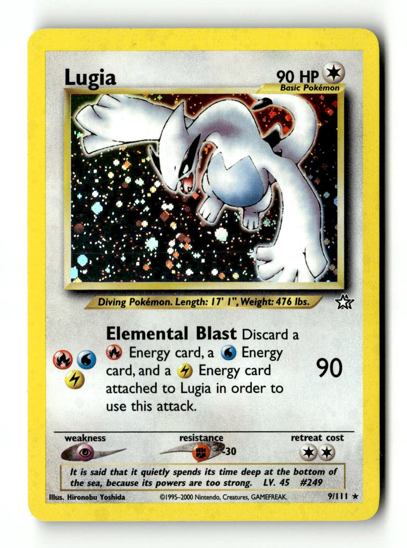 Lugia (9/111) - [Vintage: Neo Genesis] Unlimited Holofoil (TGS00367) (Scan) High End Pokemon Pokémon