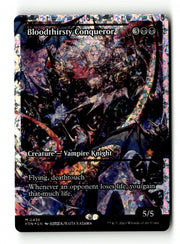 Bloodthirsty Conqueror (Fracture Foil) (FDN-436) [Foundations] (Showcase) Foil (TGS00395) (Scan) High End MTG Single Wizards of the Coast