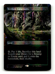 Verdant Catacombs (Dragonscale Foil) (SPG-118) [Special Guests] (Borderless) Foil (TGS0410) (Scan) High End MTG Single Wizards of the Coast