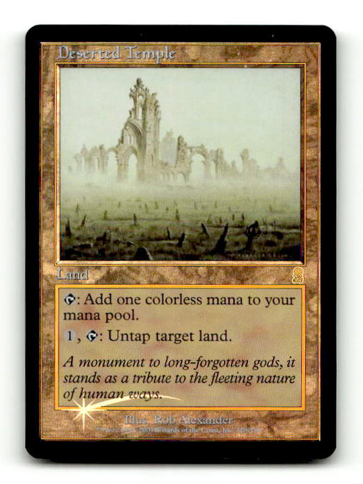 Deserted Temple (ODY-320) [Odyssey] Foil (TGS00426) (Scan) High End MTG Single Wizards of the Coast