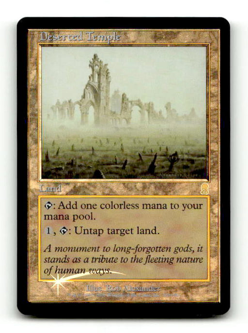 Deserted Temple (ODY-320) [Odyssey] Foil (TGS00427) (Scan) High End MTG Single Wizards of the Coast