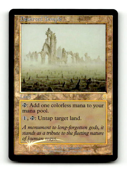 Deserted Temple (ODY-320) [Odyssey] Foil (TGS00428) (Scan) High End MTG Single Wizards of the Coast