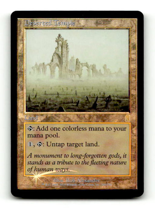 Deserted Temple (ODY-320) [Odyssey] Foil (TGS00430) (Scan) High End MTG Single Wizards of the Coast