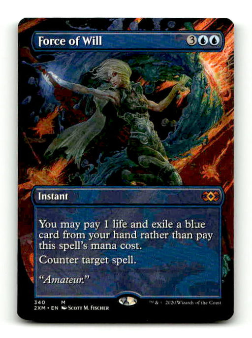 Force of Will (2XM-340) [Double Masters] (Borderless) (TGS00438) (Scan) High End MTG Single Wizards of the Coast