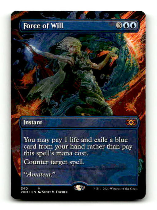 Force of Will (2XM-340) [Double Masters] (Borderless) (TGS00439) (Scan) High End MTG Single Wizards of the Coast