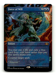 Force of Will (2XM-340) [Double Masters] (Borderless) Foil (TGS00442) (Scan) High End MTG Single Wizards of the Coast