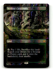 Verdant Catacombs (Dragonscale Foil) (SPG-118) [Special Guests] (Borderless) Foil (TGS00443) (Scan) High End MTG Single Wizards of the Coast