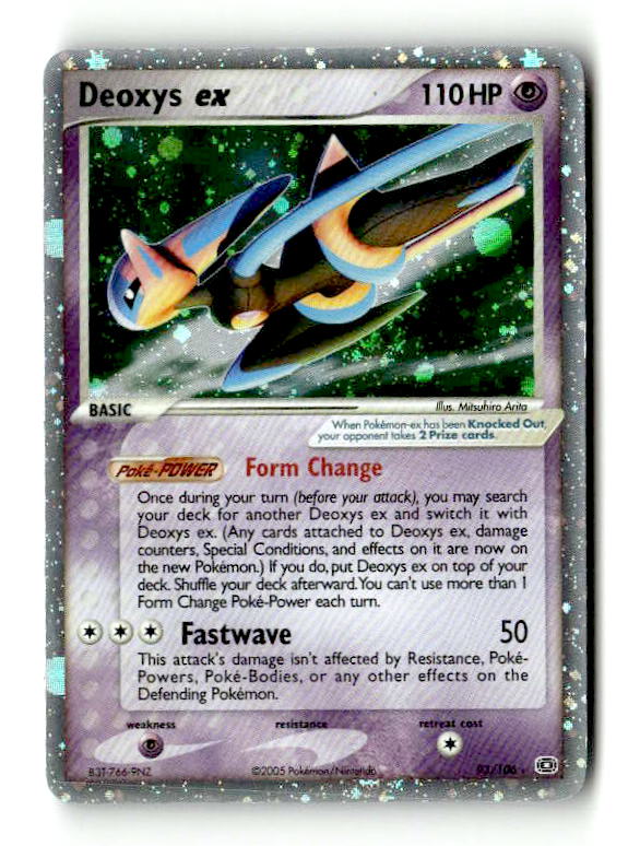 Deoxys ex (Speed Forme) (93/106) - [EX: Emerald] Holofoil (TGS00450) (Scan) High End Pokemon Pokémon