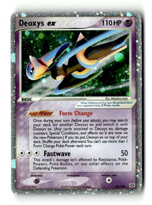 Deoxys ex (Speed Forme) (93/106) - [EX: Emerald] Holofoil (TGS00450) (Scan) High End Pokemon Pokémon