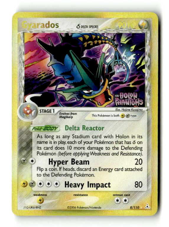 Gyarados (Delta Species) (8/110) - [EX: Holon Phantoms] Reverse Holofoil (TGS00452) (Scan) High End Pokemon Pokémon