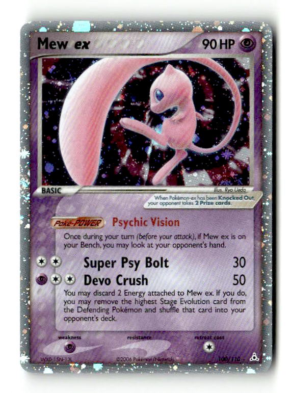 Mew ex (100/110) - [EX: Holon Phantoms] Holofoil (TGS00453) (Scan) High End Pokemon Pokémon