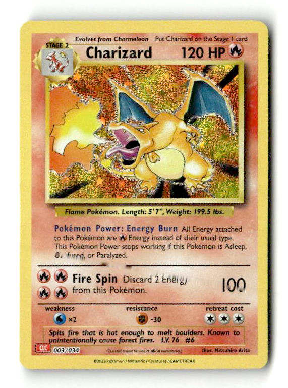 Charizard (3) - [Misc: Trading Card Game Classic] Holofoil (TGS00463) (Scan) High End Pokemon Pokémon