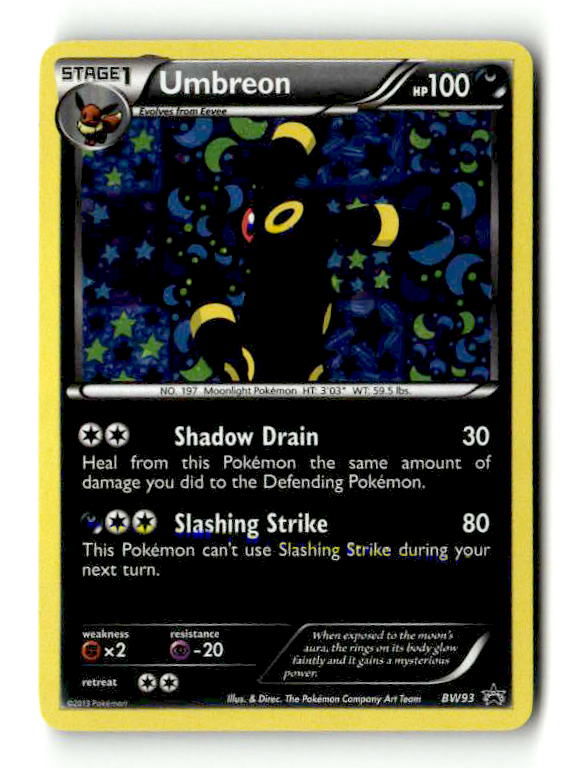 Umbreon - BW93 (BW93/101) - [Promos: BW Promos] Holofoil (TGS00468) (Scan) High End Pokemon Pokémon