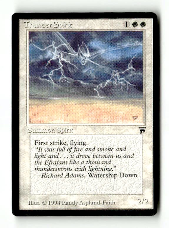 Thunder Spirit (LEG-039) [Oldschool] Legends (TGS00496) (Scan) High End MTG Single Wizards of the Coast