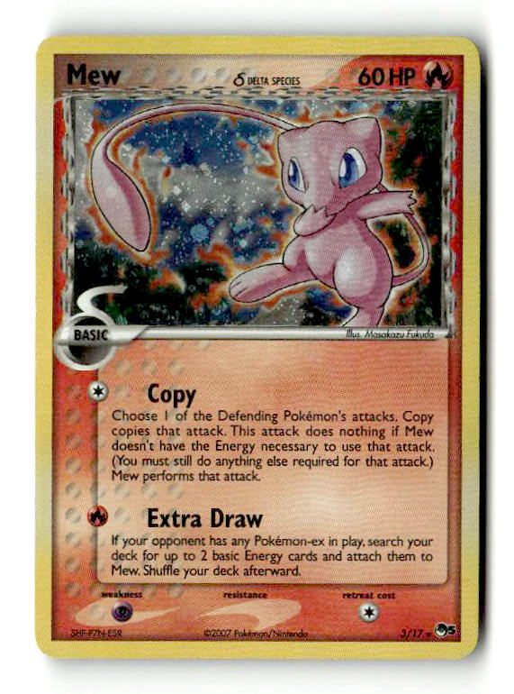 Mew (Delta Species) (3/17) - [Promos: POP Series 5] Holofoil (TGS00498) Misprint (Scan) High End Pokemon Pokémon