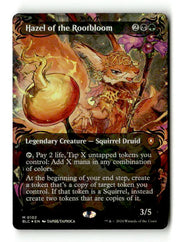 Hazel of the Rootbloom (Raised Foil) (BLC-102) [Bloomburrow Commander] (Borderless) Foil (TGS00502) (Scan) High End MTG Single Wizards of the Coast