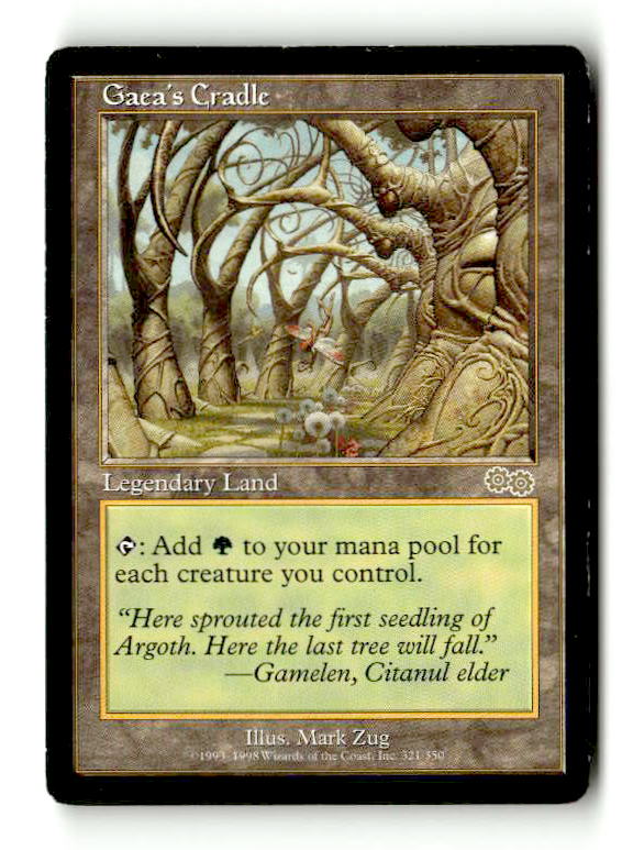Gaea's Cradle (USG-321) [Urza's Saga] (TGS00508) (Scan) High End MTG Single Wizards of the Coast