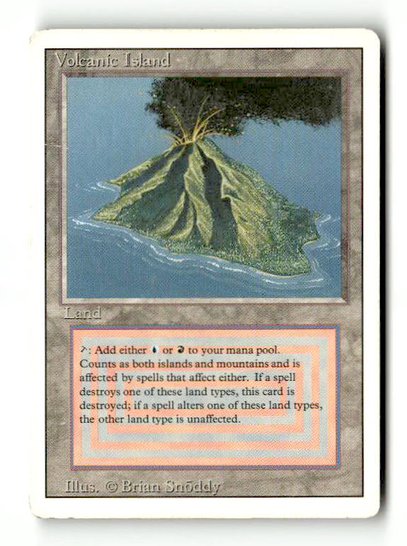 Volcanic Island (3ED-291) [Revised Edition] (TGS00509) (Scan) High End MTG Single Wizards of the Coast
