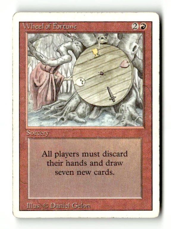 Wheel of Fortune (3ED-185) [Revised Edition] (TGS00510) (Scan) High End MTG Single Wizards of the Coast