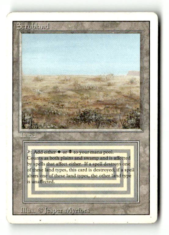 Scrubland (3ED-286) [Revised Edition] (TGS00513) (Scan)