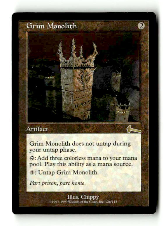 Grim Monolith (ULG-126) [Urza's Legacy] (TGS00524) (Scan)