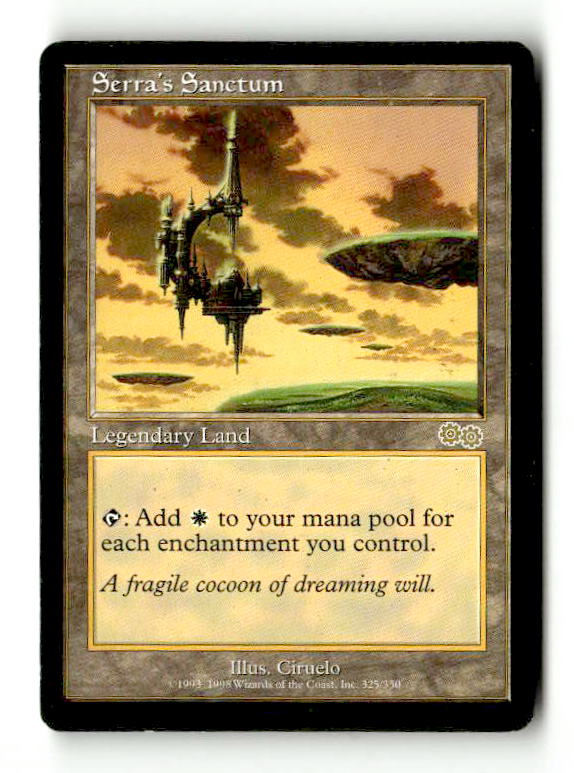 Serra's Sanctum (USG-325) [Urza's Saga] (TGS00525) (Scan)