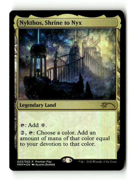 Nykthos, Shrine to Nyx (PTP-003) [Misc] Pro Tour Promos Foil (TGS00534) (Scan) High End MTG Single Wizards of the Coast
