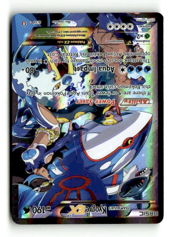 Team Aqua's Kyogre EX 6/34 Holofoil [XY: Double Crisis] (TGS00542) (Scan)