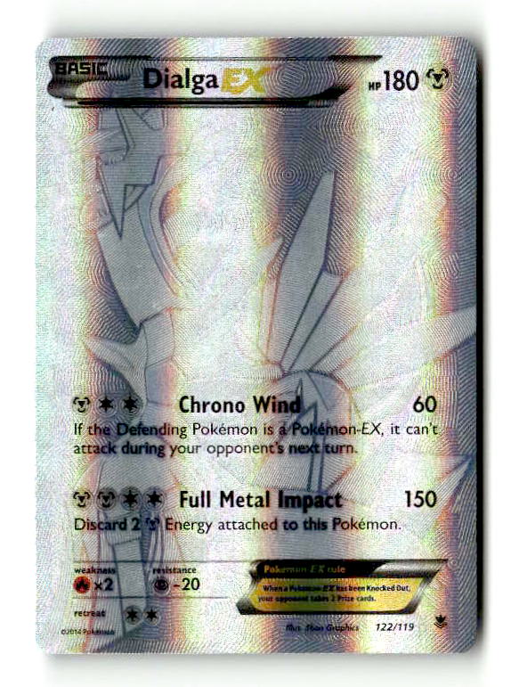 Dialga EX (122 Secret Rare) 122/119 Holofoil [XY: Phantom Forces] (TGS00548) (Scan)
