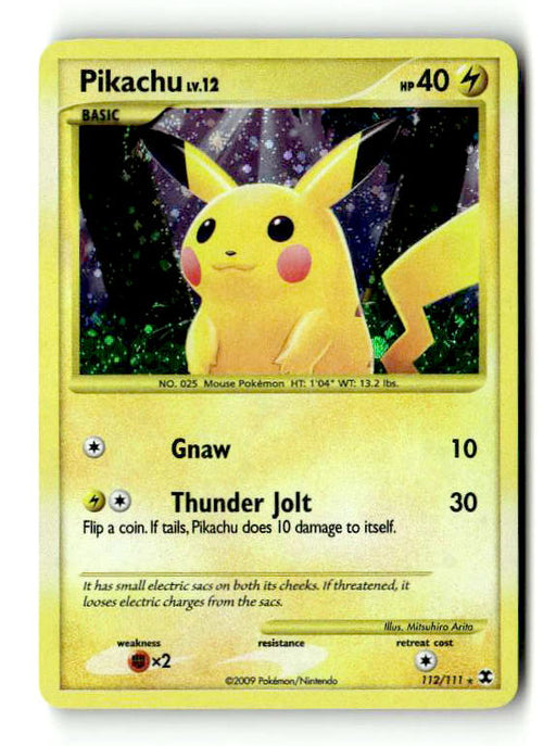 Pikachu 112/111 Holofoil [Platinum: Rising Rivals] (TGS00550) (Scan) High End Pokemon Pokémon