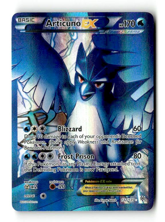 Articuno EX (Team Plasma) (132 Full Art) 132/135 Holofoil [BW: Plasma Storm] (TGS00551) (Scan)