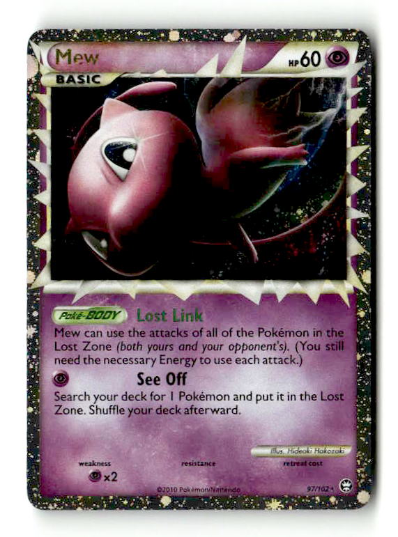 Mew (Prime) 97/102 Holofoil [HGSS: Triumphant] (TGS00552) (Scan)