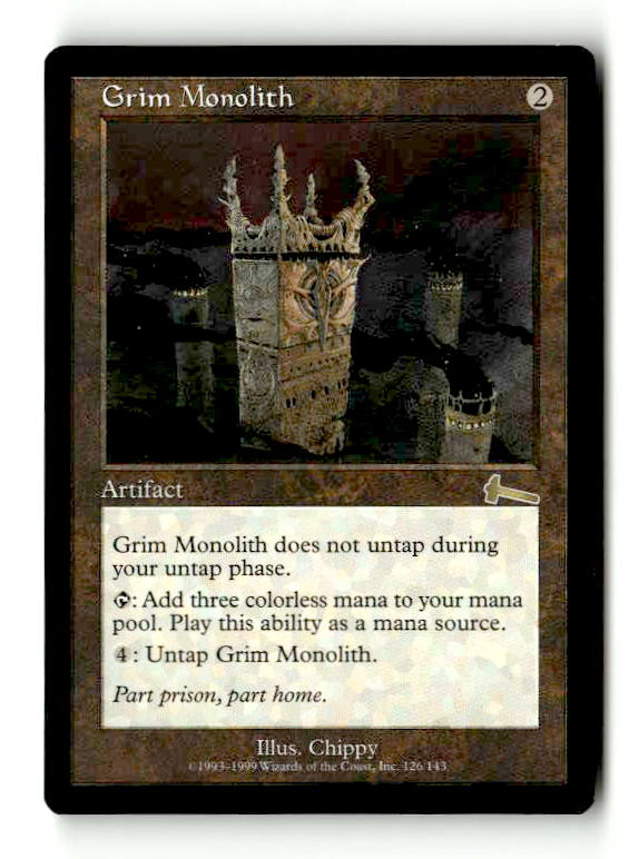 Grim Monolith (ULG-126) [Urza's Legacy] (TGS00566) (Scan)