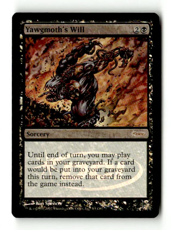 Yawgmoth's Will (JDG-003) [Misc] Judge Gift Cards 2007 Foil (TGS00590) (Scan)