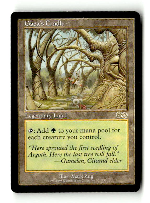 Gaea's Cradle (USG-321) [Urza's Saga] (TGS00599) (Scan) High End MTG Single Wizards of the Coast
