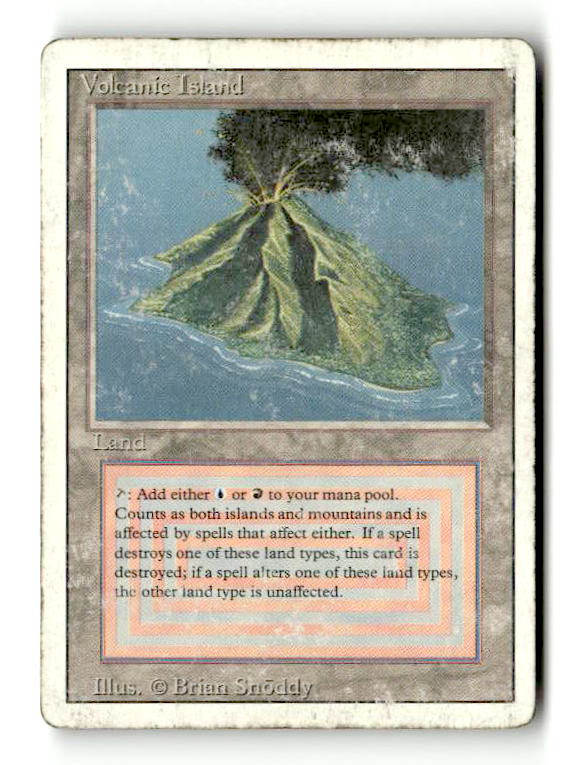 Volcanic Island (3ED-291) [Revised Edition] (TGS00601) (Scan)