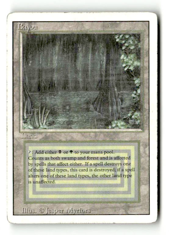 Bayou (3ED-) [Revised Edition] (TGS00609) (Scan) High End MTG Single Wizards of the Coast