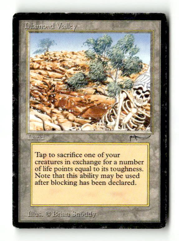 Diamond Valley (ARN-) [Oldschool] Arabian Nights (TGS00614) (Scan) High End MTG Single Wizards of the Coast