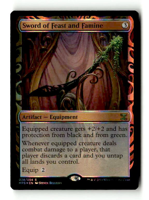 Sword of Feast and Famine (MPS-028) [Kaladesh Inventions] Foil (TGS00617) (Scan)